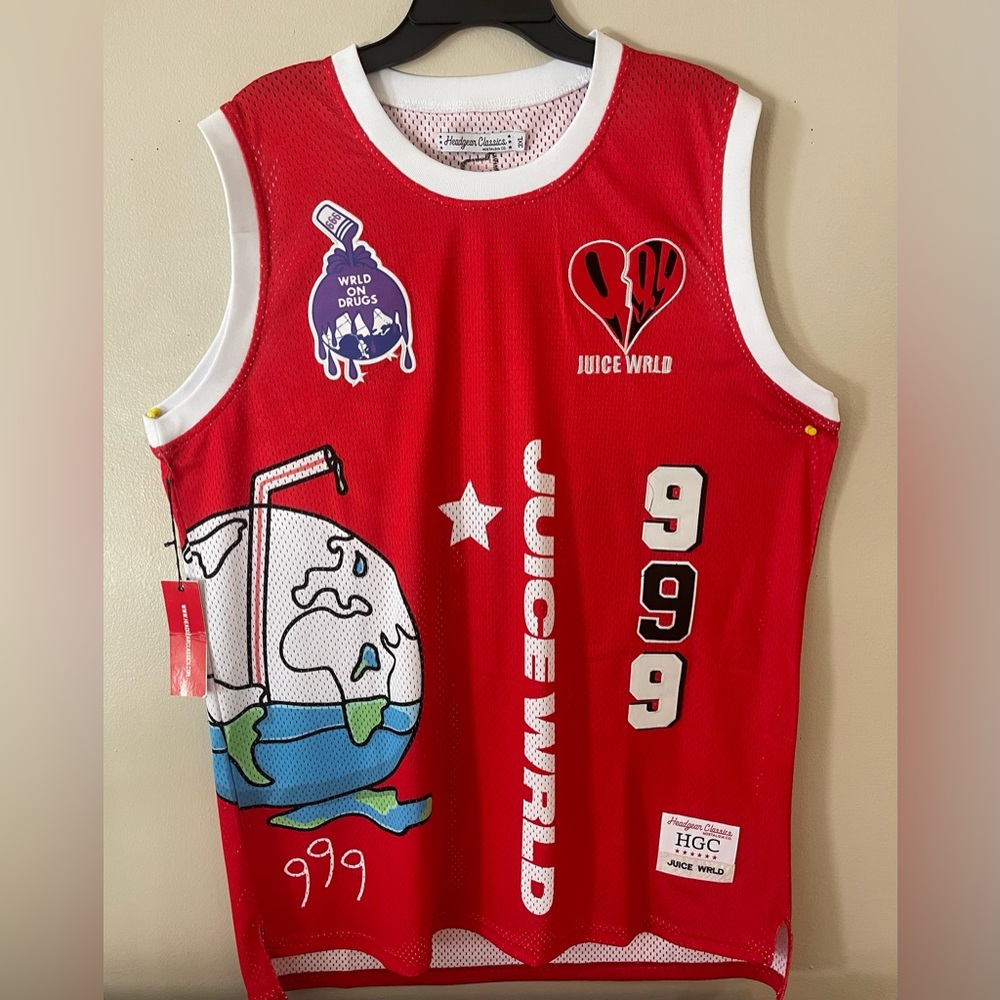 Juice Wrld Red Graphic Men's Jersey